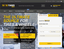 Tablet Screenshot of 1010tires.com